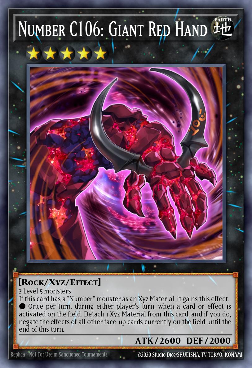 Number C106: Giant Red Hand DRLG-EN049