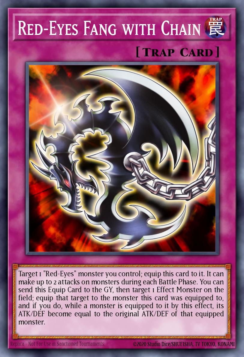 Red-Eyes Fang with Chain LEDU-EN004