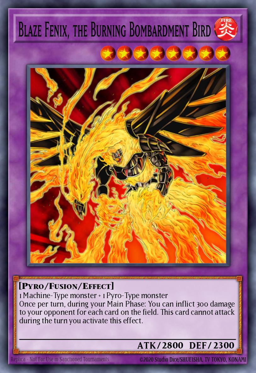 Blaze Fenix, the Burning Bombardment Bird PRC1-EN012