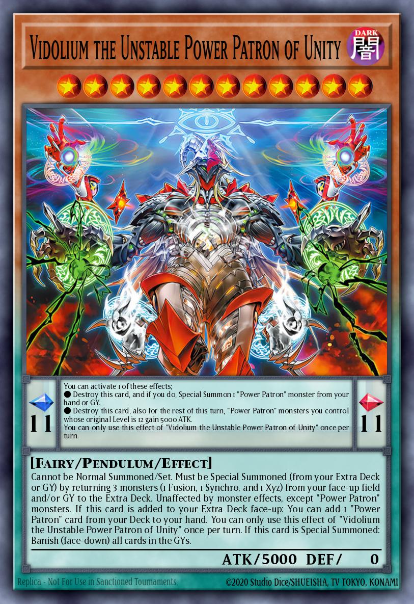 Vidolium the Unstable Power Patron of Unity BLZD-EN010