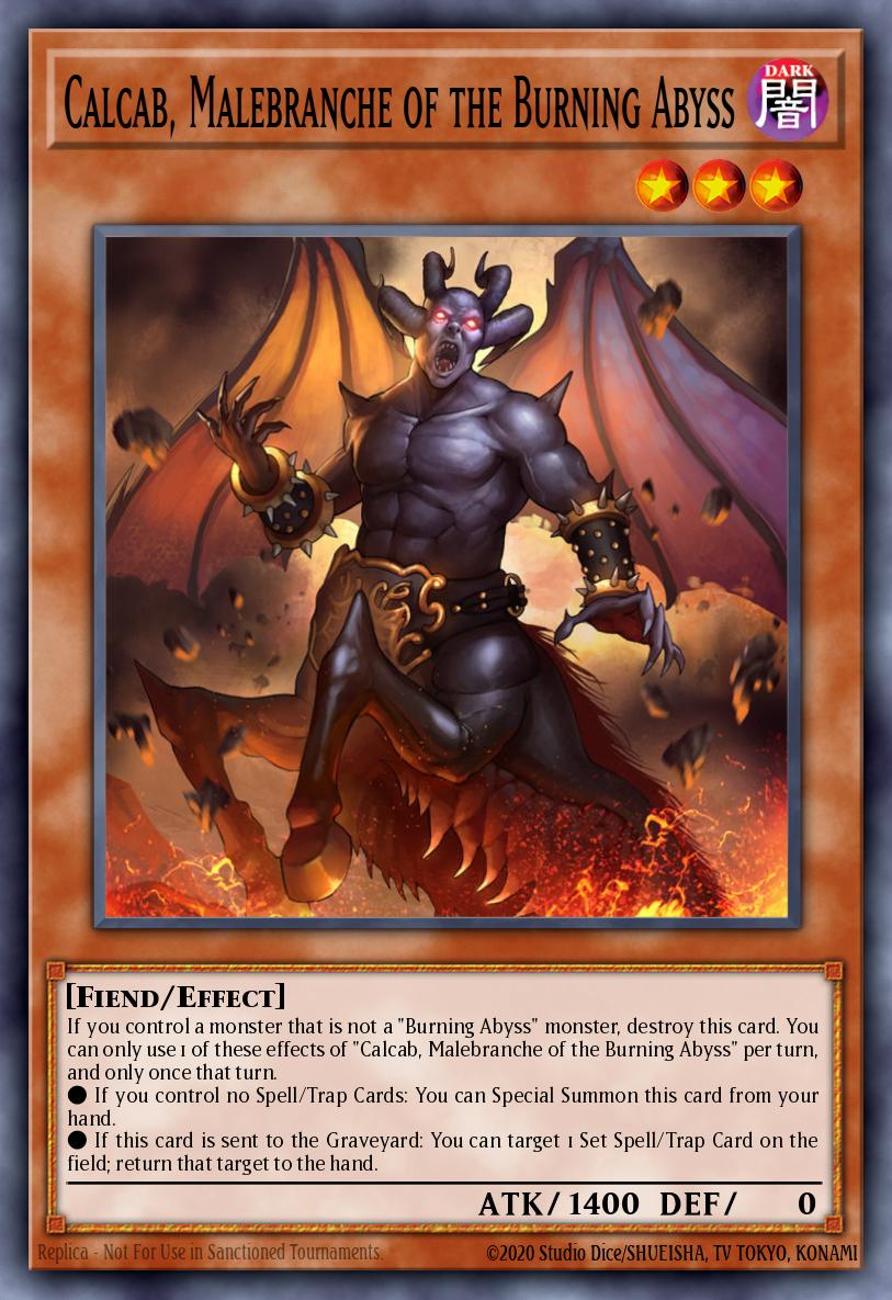 Calcab, Malebranche of the Burning Abyss PGL3-EN048