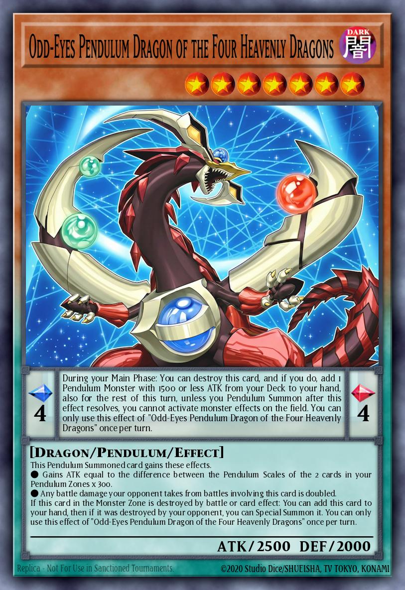 Odd-Eyes Pendulum Dragon of the Four Heavenly Dragons MAMO-EN013