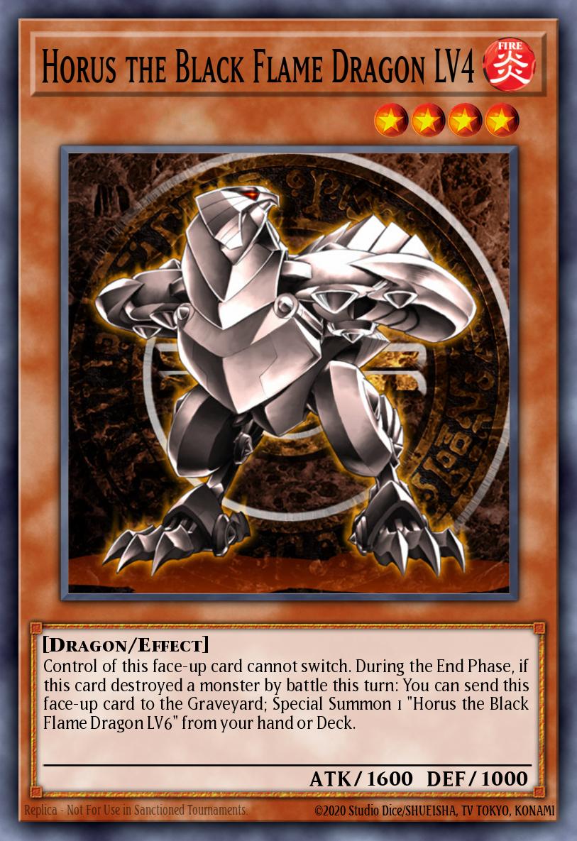 Horus the Black Flame Dragon LV4 DR3-EN006