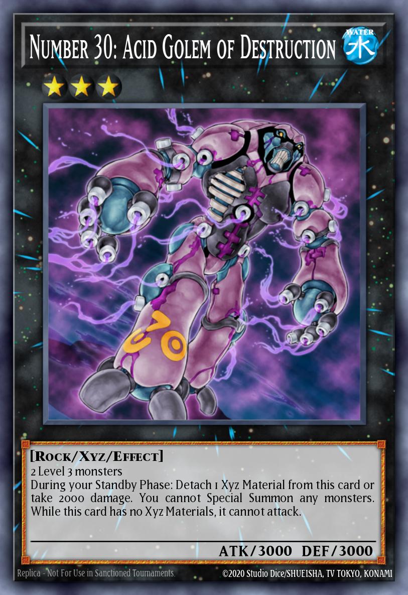Number 30: Acid Golem of Destruction RA04-EN165