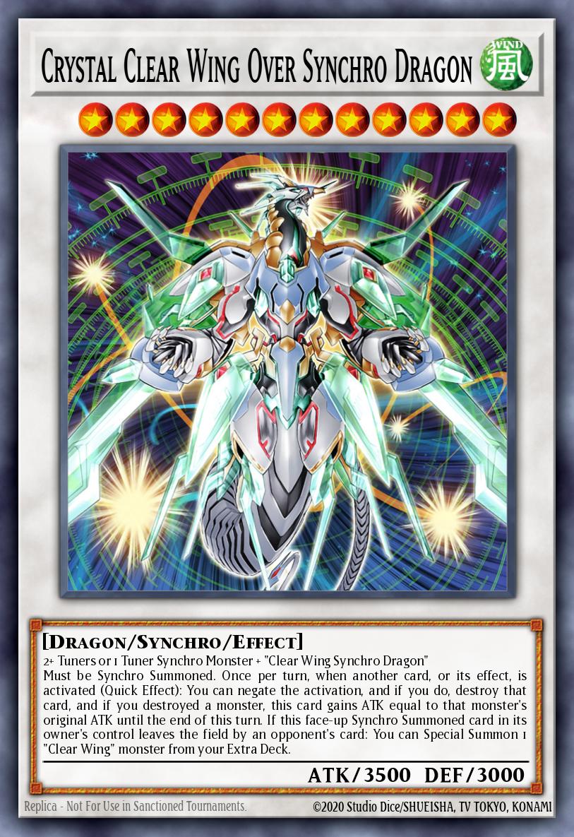 Crystal Clear Wing Over Synchro Dragon LAVD-ENS34
