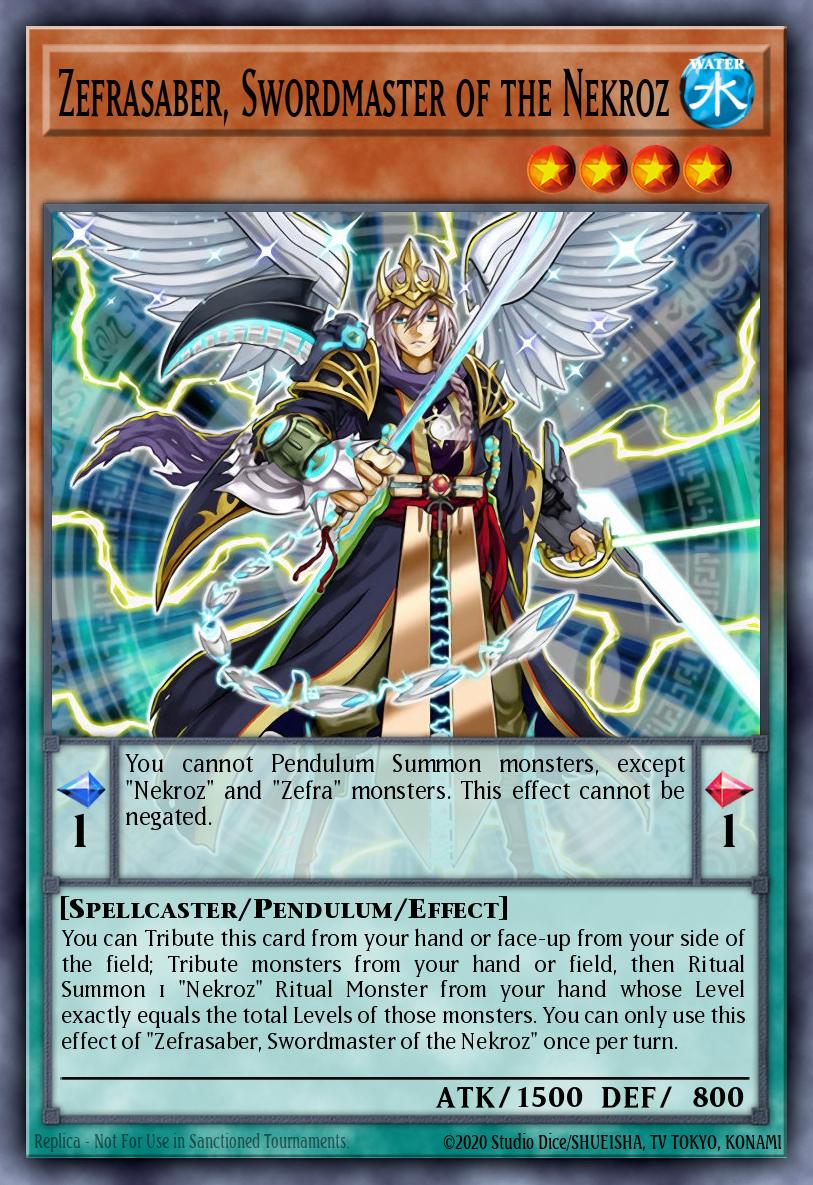 Zefrasaber, Swordmaster of the Nekroz CROS-EN026