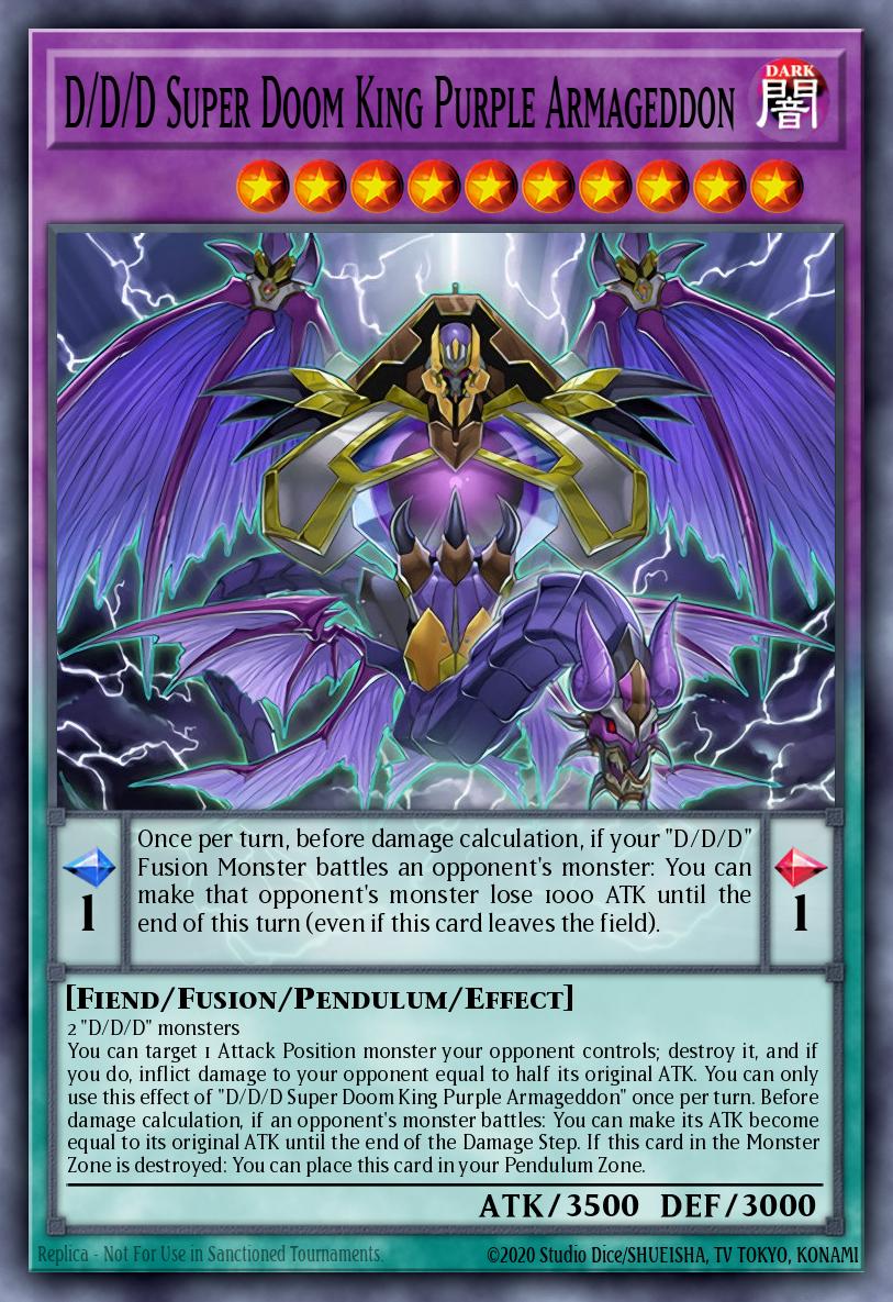 D/D/D Super Doom King Purple Armageddon MP19-EN230