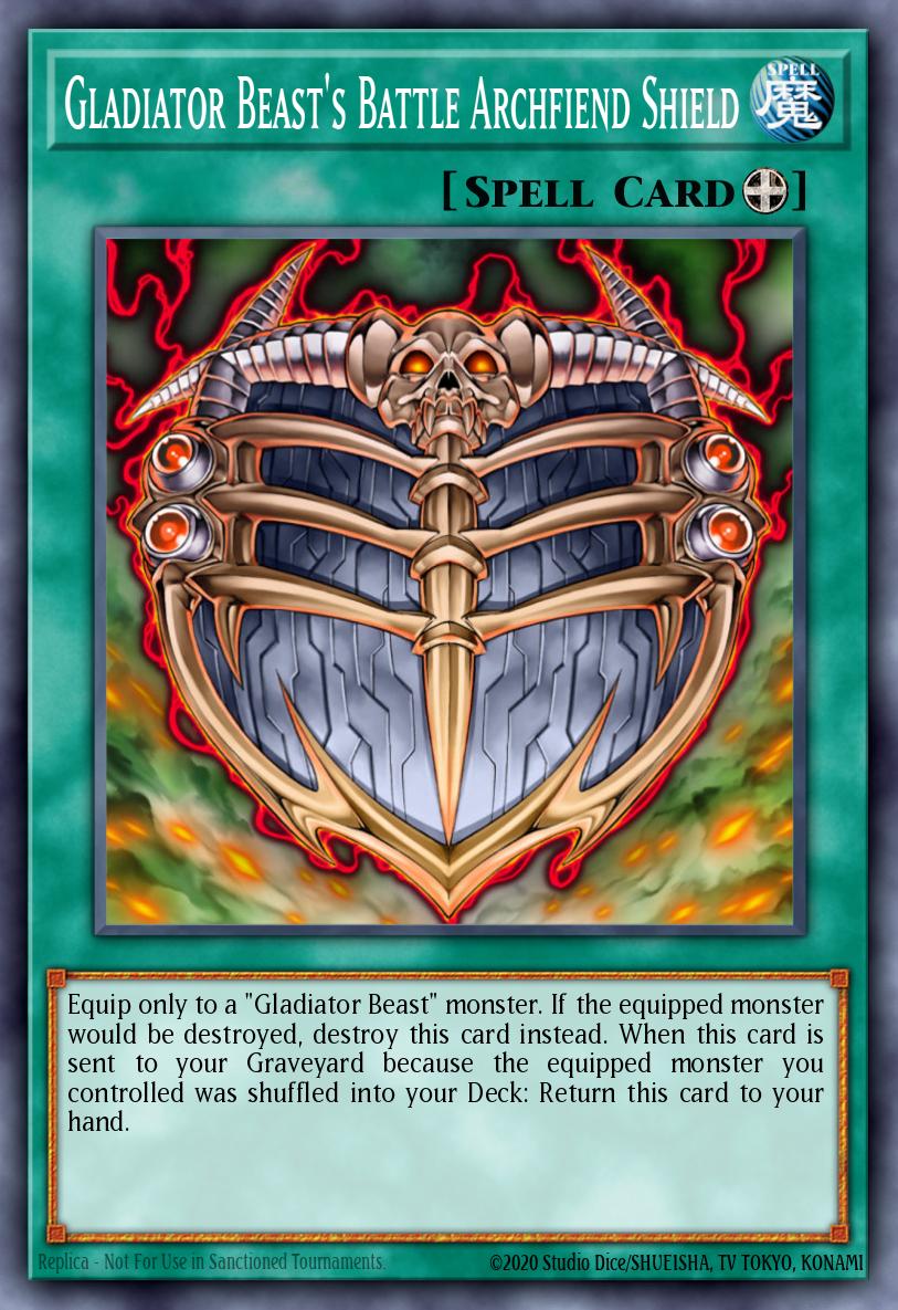 Gladiator Beast's Battle Archfiend Shield AP03-EN022