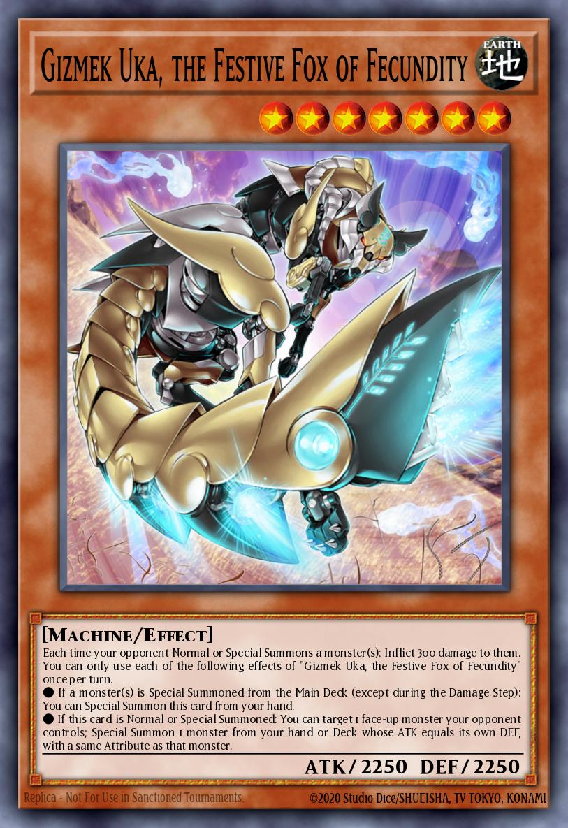 Gizmek Uka, the Festive Fox of Fecundity EGO1-EN020