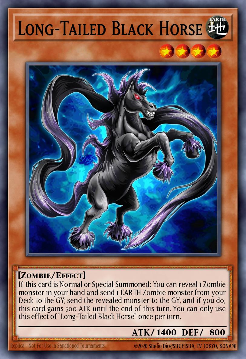 Long-Tailed Black Horse 92447211