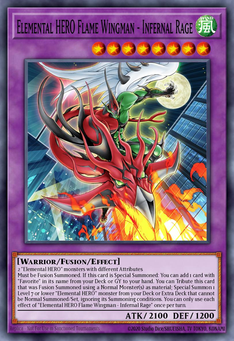 Elemental HERO Flame Wingman - Infernal Rage BLMR-EN012