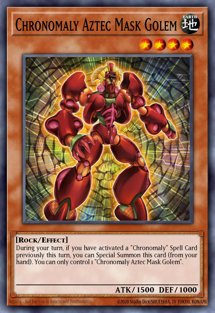 Chronomaly Aztec Mask Golem NUMH-EN001