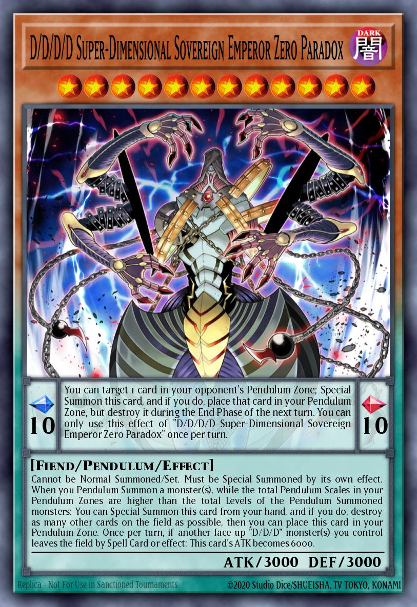 D/D/D/D Super-Dimensional Sovereign Emperor Zero Paradox BLMR-EN046